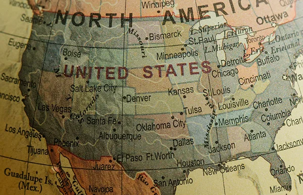 United States map